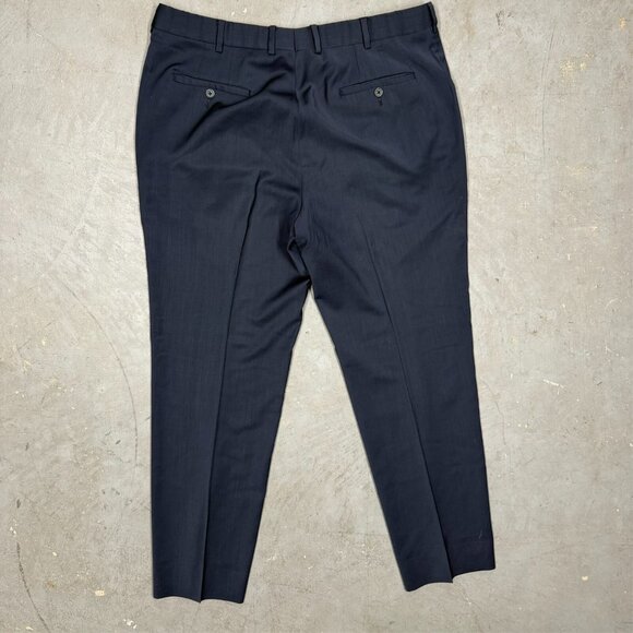 Coppley 1883 Dress Pants Wool Trousers Navy Blue W36xL30 - Picture 2 of 8